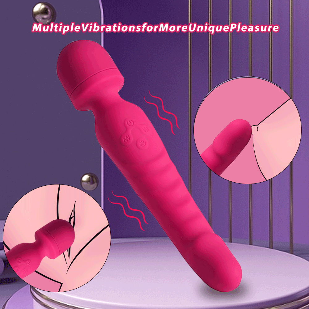Powerful AV Vibrator Dildos Magic Wand for Women Clitoris Stimulator G Spot Vagina Massager Heating Adult Sex Toys for Female