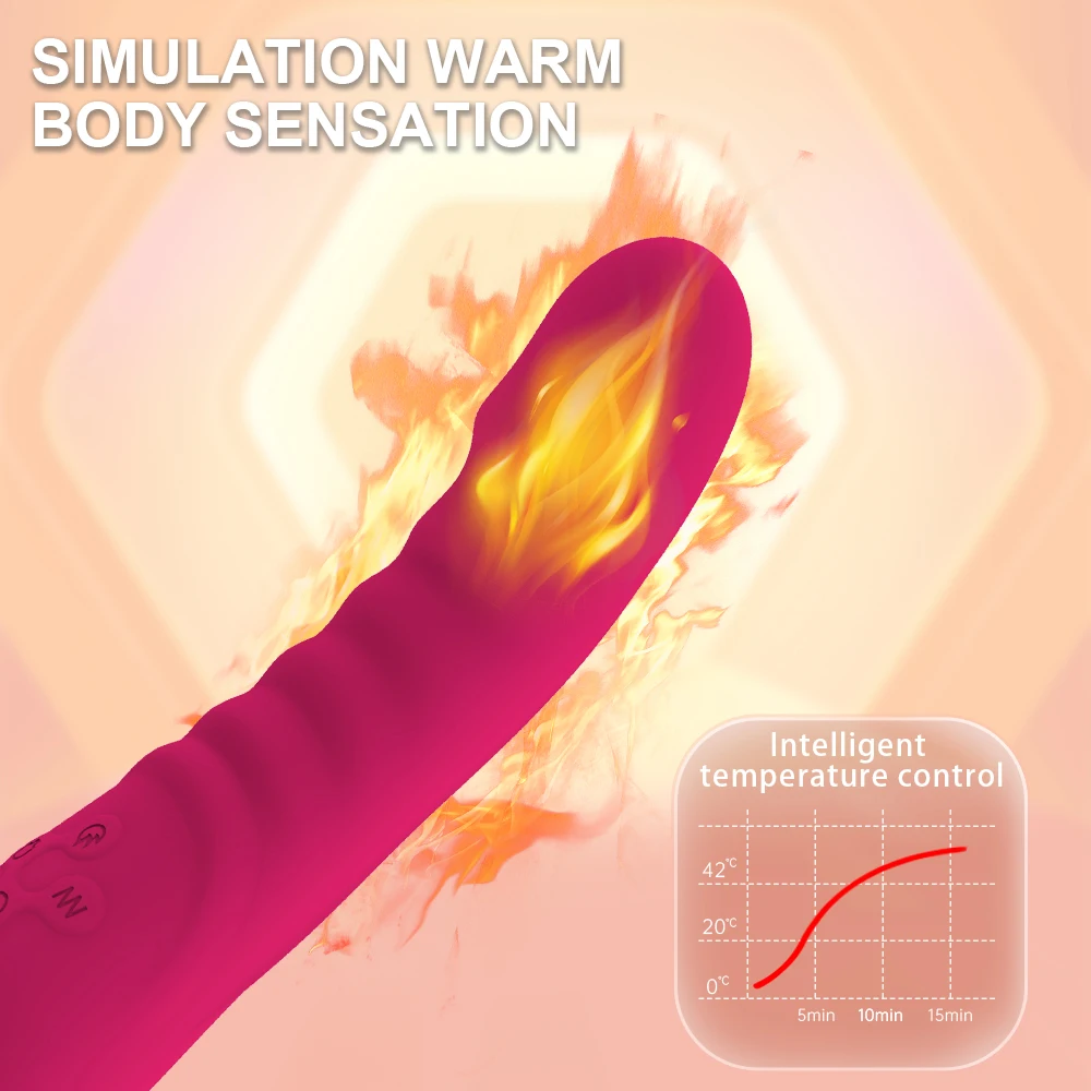 Powerful AV Vibrator Dildos Magic Wand for Women Clitoris Stimulator G Spot Vagina Massager Heating Adult Sex Toys for Female