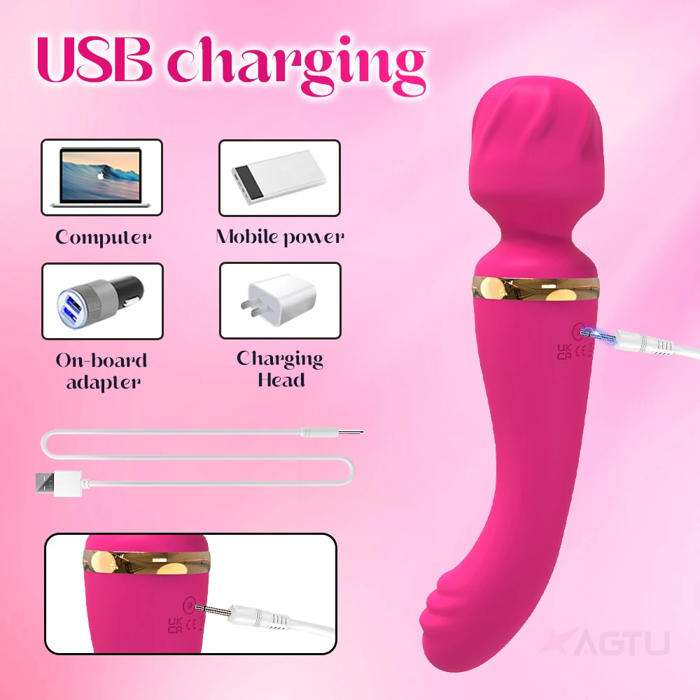 Powerful AV Vibrator G Spot Magic Wand Clitoris Stimulator Strong Vibration Dildos 10 Modes Massager Adult Sex Toys for Woman Powerful AV Vibrator G Spot Magic Wand Clitoris Stimulator Strong Vibration Dildos 10 Modes Massager Adult Sex Toys for Woman