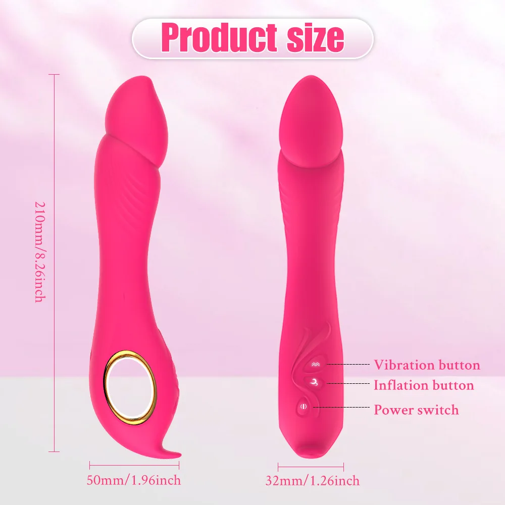 G-spot clitoral stimulator Inflatable vibrator vaginal massager 18 adult orgasm masturbation massage stick sex toy G-spot clitoral stimulator Inflatable vibrator vaginal massager 18 adult orgasm masturbation massage stick sex toy
