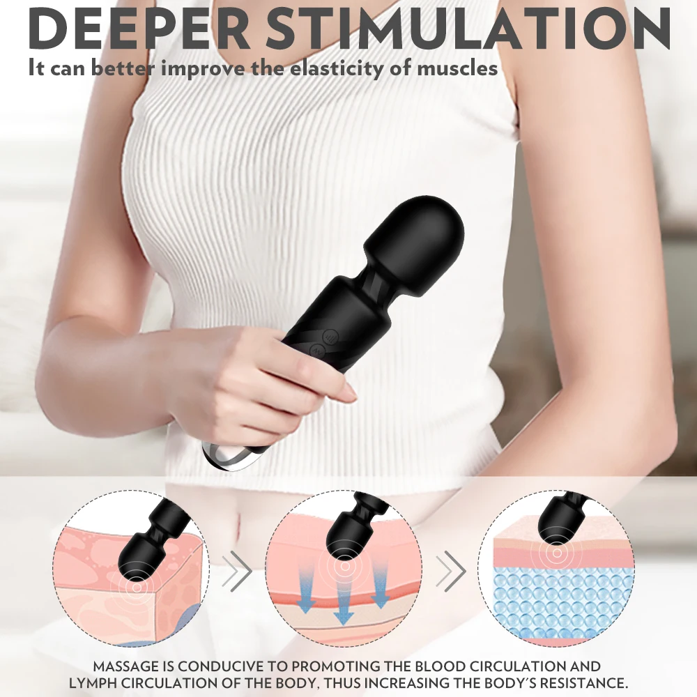  Magic Wand Vibrators for Women Powerful AV Stick Female G Spot Massager Clitoris Stimulator Adult Sex Toys for Adults 18