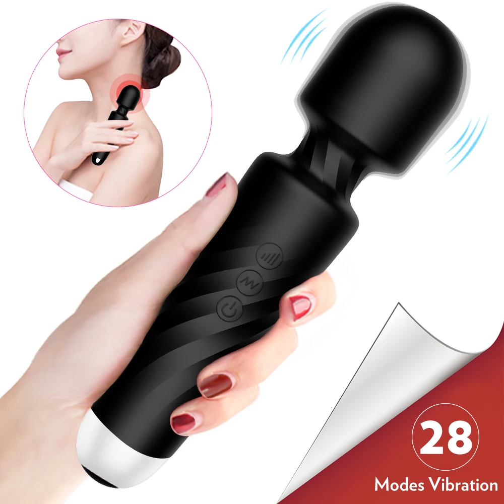  Magic Wand Vibrators for Women Powerful AV Stick Female G Spot Massager Clitoris Stimulator Adult Sex Toys for Adults 18