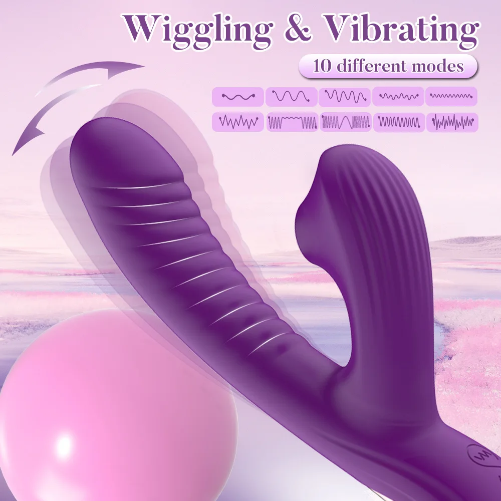 Vagina Sucking Swinging 2-in-1 Vibrator G-Spot Stimulator Dildo Vagina Massager Clitoral Suction Cup Vacuum Adult Sex Toy Vagina Sucking Swinging 2-in-1 Vibrator G-Spot Stimulator Dildo Vagina Massager Clitoral Suction Cup Vacuum Adult Sex Toy