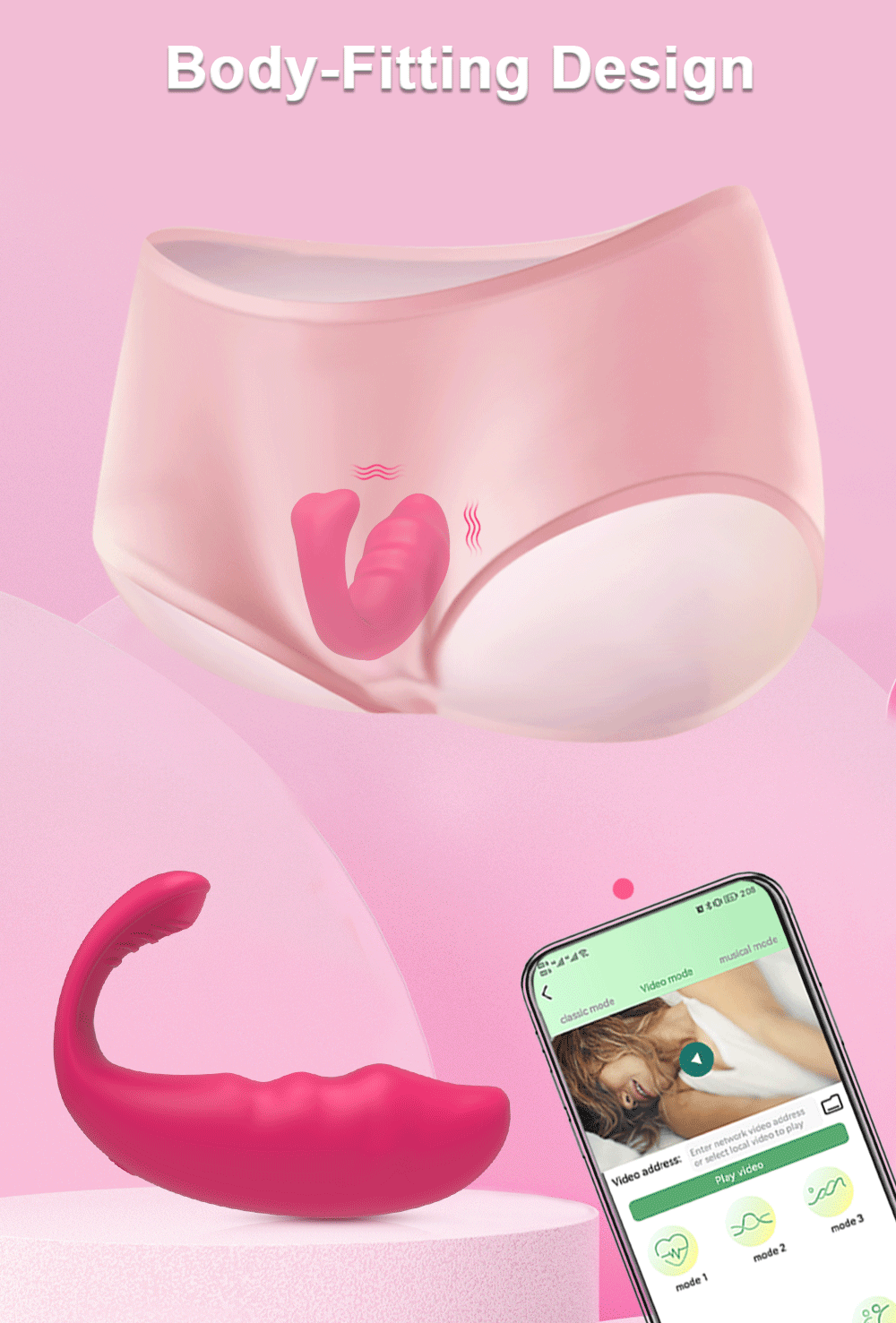 Bluetooth APP Control Vibrator for Women Wireless Dildo Clitoris G Spot Massager Wear Vibrating Egg Panties Sex Toys for Adults