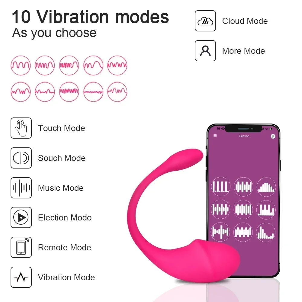 Wireless Bluetooth APP Vibrator Female Remote Control Egg Clitoris Stimulator G Spot Massager Sex Toys for Women Adults Panties Wireless Bluetooth APP Vibrator Female Remote Control Egg Clitoris Stimulator G Spot Massager Sex Toys for Women Adults Panties