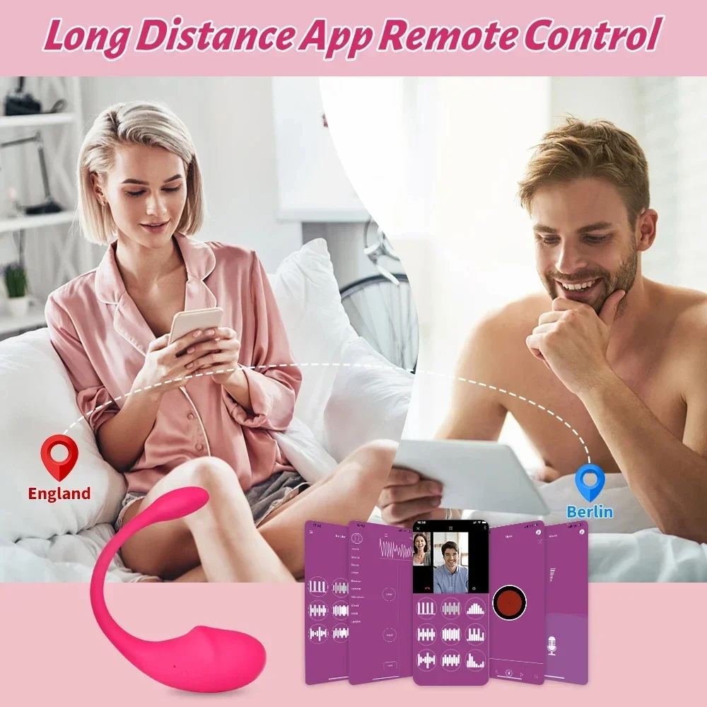 Wireless Bluetooth APP Vibrator Female Remote Control Egg Clitoris Stimulator G Spot Massager Sex Toys for Women Adults Panties Wireless Bluetooth APP Vibrator Female Remote Control Egg Clitoris Stimulator G Spot Massager Sex Toys for Women Adults Panties
