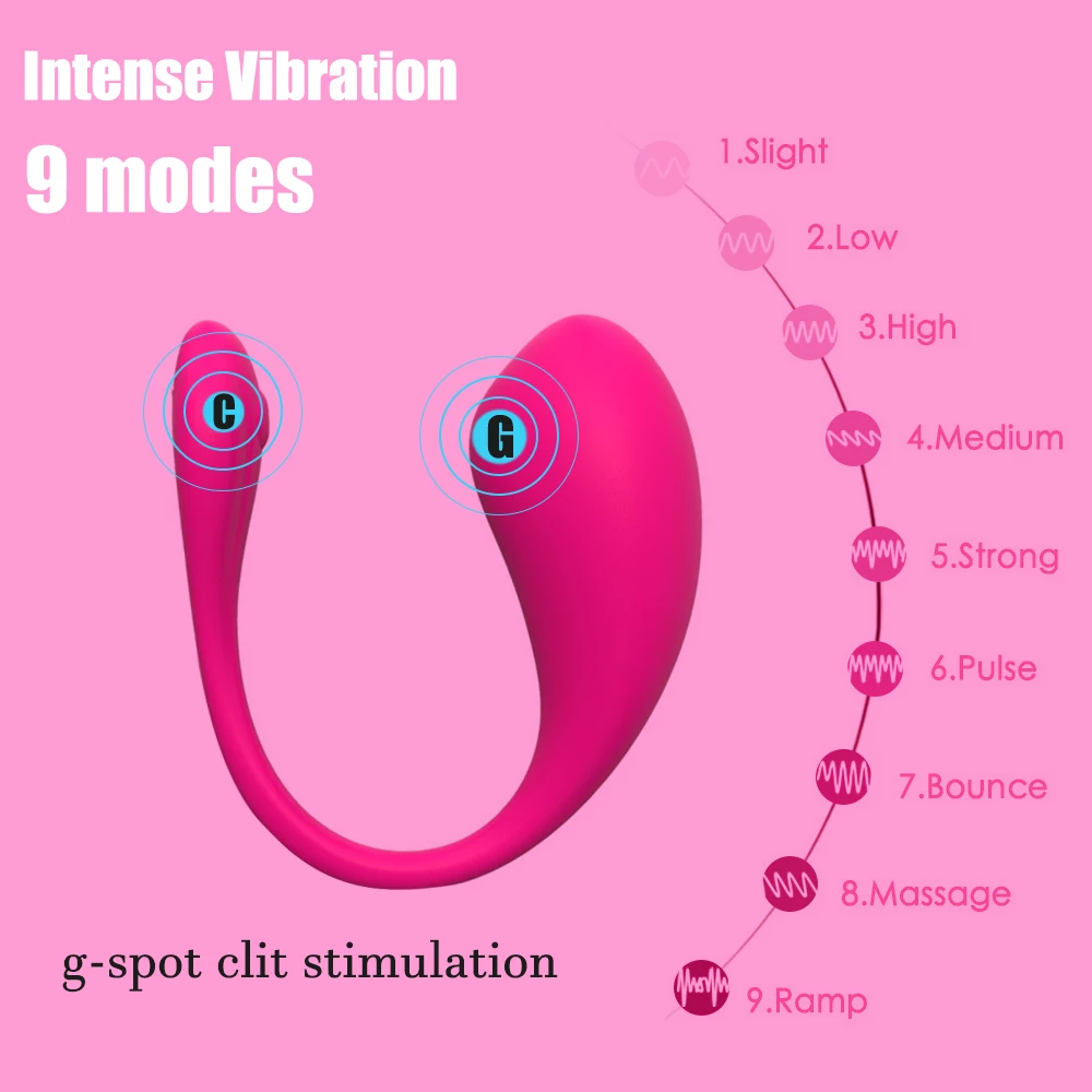 G-spot Masturbation Intense App Vibrator Bluetooth Wireless Control Love Egg Sex Toys for Women Adult Couples Panties Vibrators