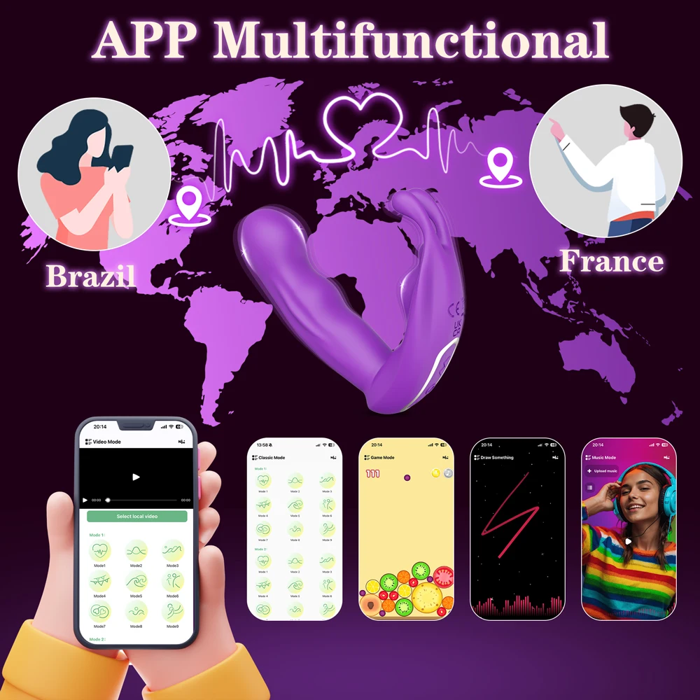 APP Control Vibrator for Women Clitoris Stimulator G Spot Vagina Massager Wearable Dildo Female Sex Toys for Couple Adult Goods APP Control Vibrator for Women Clitoris Stimulator G Spot Vagina Massager Wearable Dildo Female Sex Toys for Couple Adult Goods