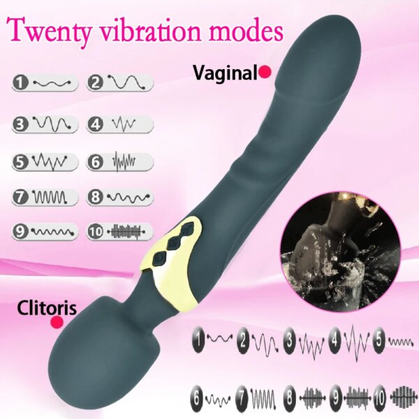20 Speeds Vibrator for Women dildo powerful AV Massage Stick G Spot Vagina female Masturbator Clitoris vibradror adult sex toys