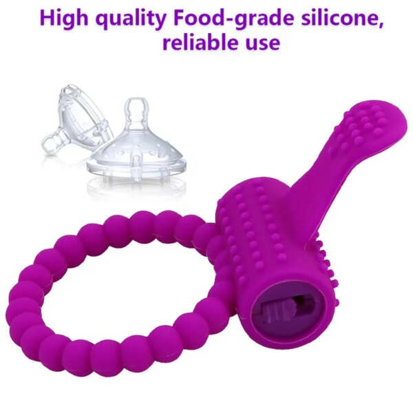 Best Sex Toys Vibrating Cock Ring Strong Penis Erect Male Masturbation Tools Penis Ring Clitoral Stimulator Erotic
