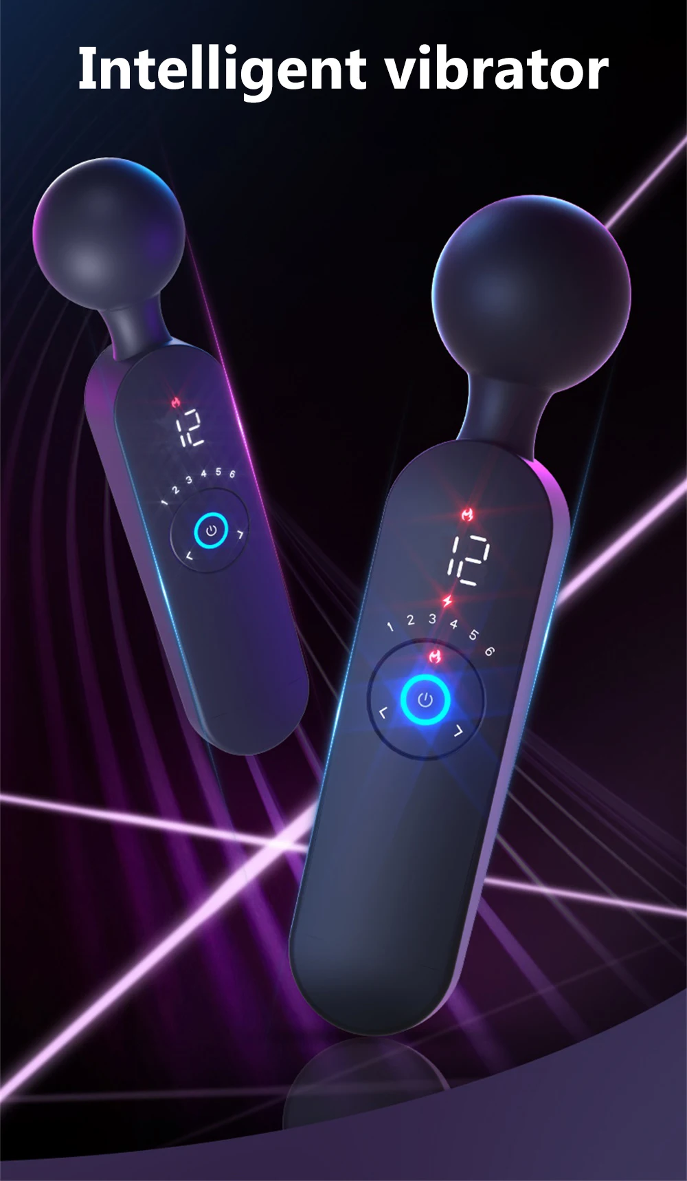 AV Magic Wand Vibrator for Women Clitoris Stimulator Heating Powerful Female Massager Digital Display USB Rechargeable Sex Toy AV Magic Wand Vibrator for Women Clitoris Stimulator Heating Powerful Female Massager Digital Display USB Rechargeable Sex Toy