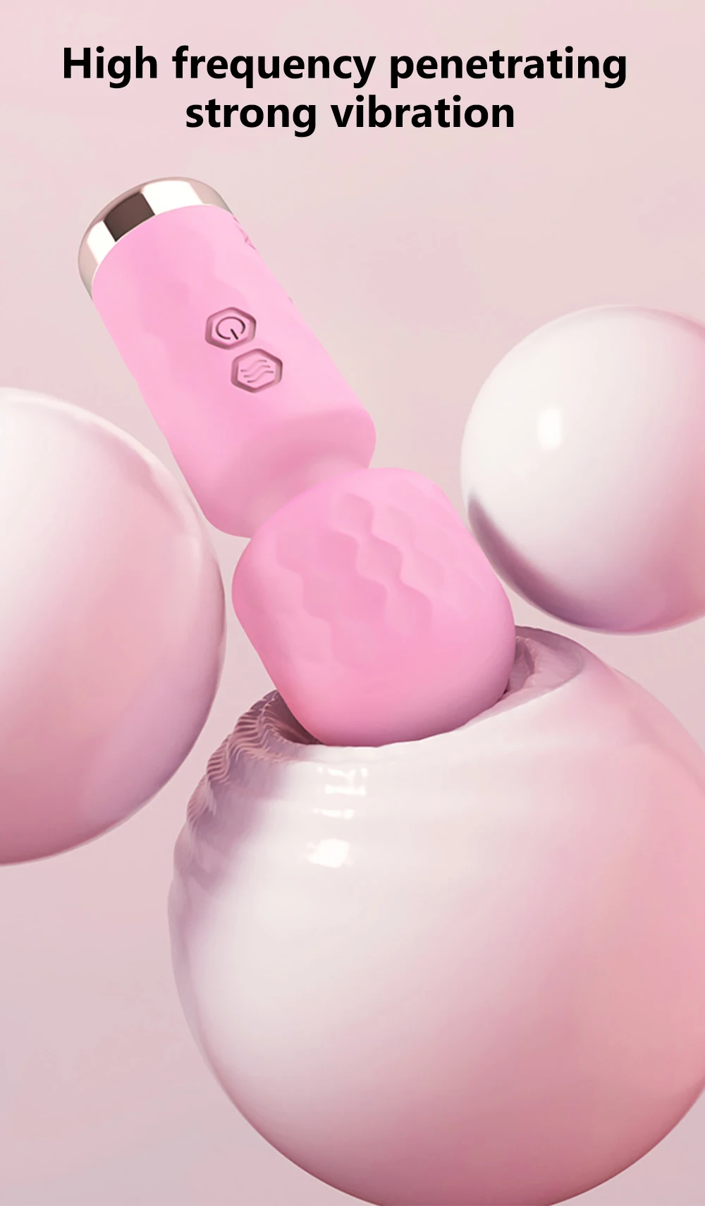 10 Modes Powerful Vibration Mini Vibrator Usb Charging Handheld Body Massager Clitoris G-Spot Vibrators Sex Toy Women AV Wand