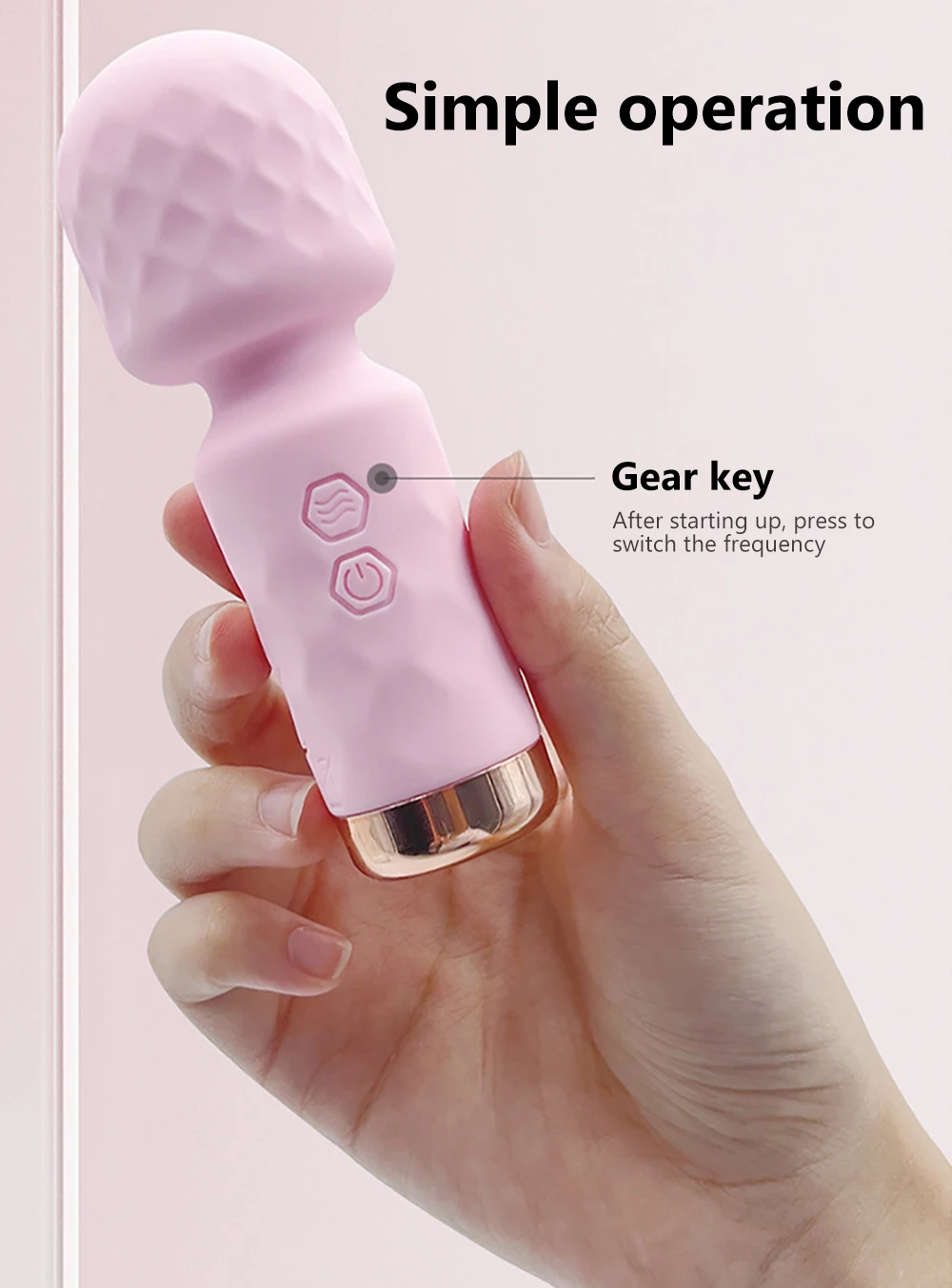 10 Modes Powerful Vibration Mini Vibrator Usb Charging Handheld Body Massager Clitoris G-Spot Vibrators Sex Toy Women AV Wand