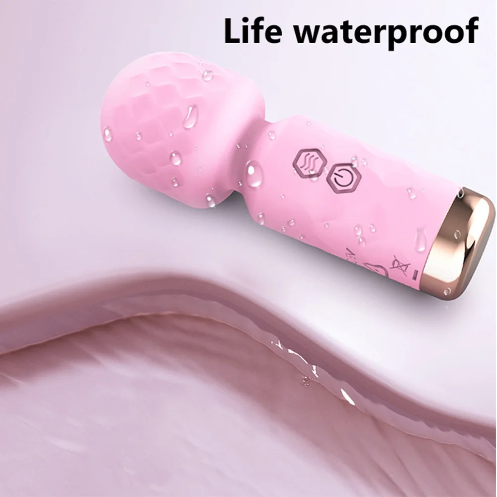 10 Modes Powerful Vibration Mini Vibrator Usb Charging Handheld Body Massager Clitoris G-Spot Vibrators Sex Toy Women AV Wand
