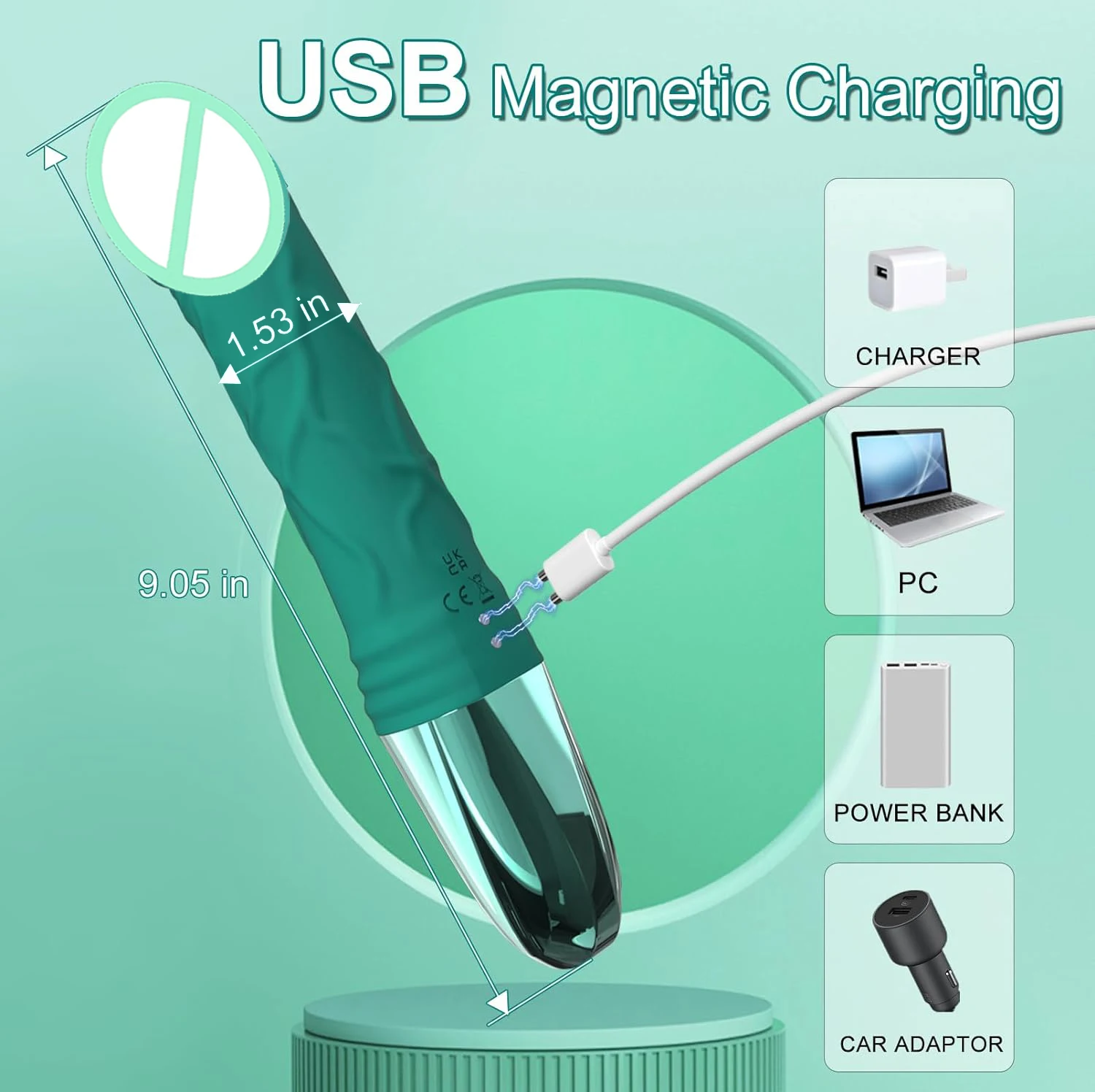 Female lcd display 12powerful vibrator clitoris nipple gspot tease dildo stimulator vagina masturbator sex toys for women couple