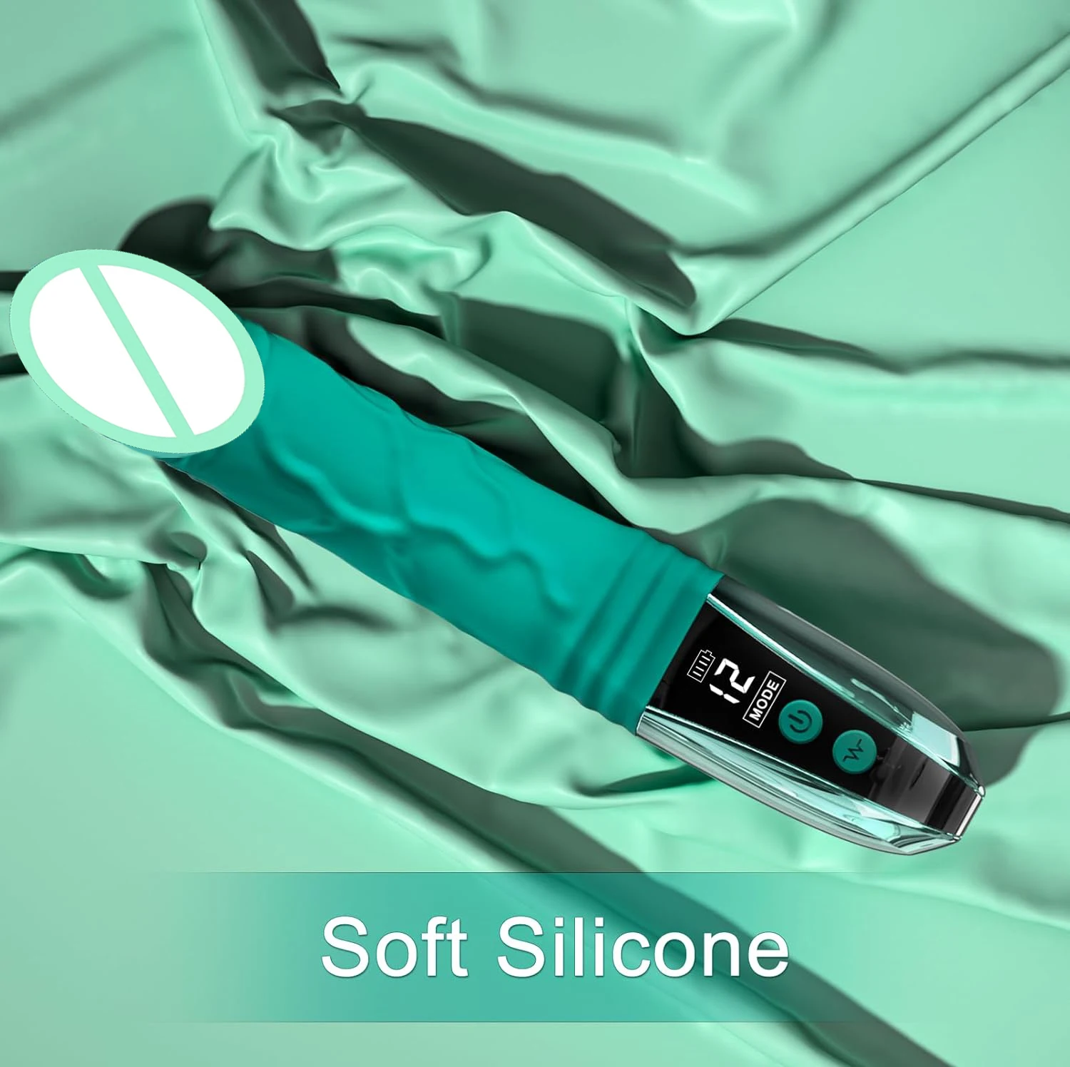 Female lcd display 12powerful vibrator clitoris nipple gspot tease dildo stimulator vagina masturbator sex toys for women couple