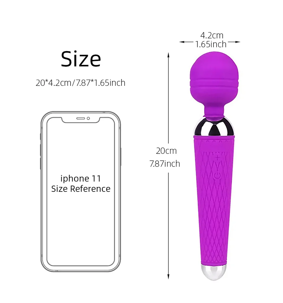 Female USB Recharge Vibrator Massager Magic Wand Powerful G Spot Clitoris Stimulator Vibrating Adult Sex Toys for Women Female USB Recharge Vibrator Massager Magic Wand Powerful G Spot Clitoris Stimulator Vibrating Adult Sex Toys for Women