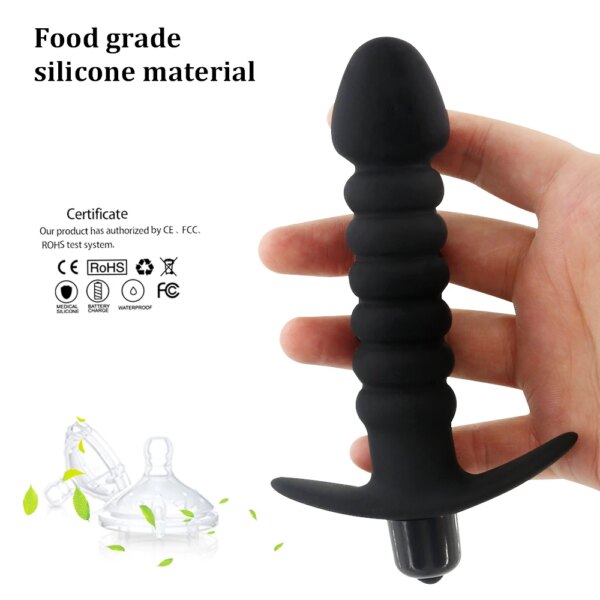 Dildo Vibrators Sex Toys for Women Men Gay Silicone Erotic Anal Beads Butt Plug for Beginner Anal Plug Vibrator