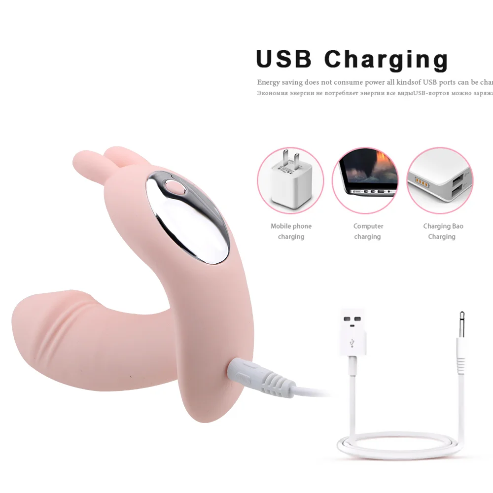 10 Modes Portable Rabbit AV Stick Vibrator Silicone Clitoris Vibrators For Women Female Sexual Toy Wearable Strong Vibration