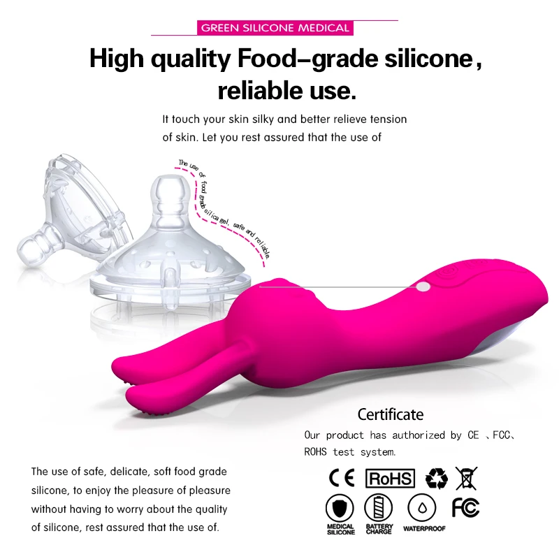 10 Modes Portable Rabbit AV Stick Vibrator Silicone Clitoris Vibrators For Women Female Sexual Toy Wearable Strong Vibration