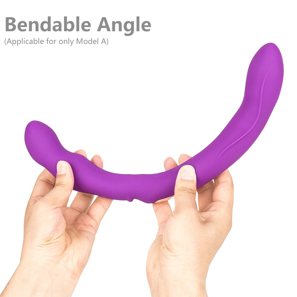 Lesbian Strapless Strapon Dildo Vibrators Remote Control Strap on Double Ended Pegging Dick Goods for Adults Sex Toys for Woman