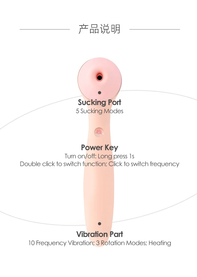 Kisstoy Polly Max 3.0 Sucking Vibrators Female Rotary Vagina Massagers Nipple Clit Sucker Heating Dildo Adult Sex Toys for Women