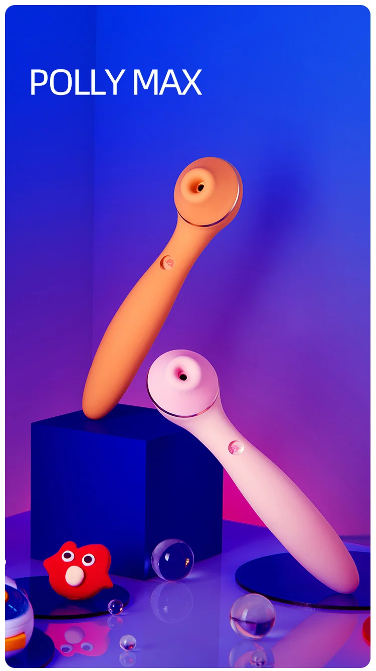Kisstoy Polly Max 3.0 Sucking Vibrators Female Rotary Vagina Massagers Nipple Clit Sucker Heating Dildo Adult Sex Toys for Women