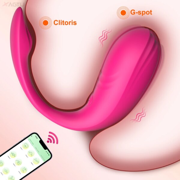 APP Bluetooth Controlled Vibrator Clitoral Stimulator Wearable G-spot Vibrator Sex Toys Adult Toys Couples Vibrators