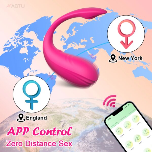 APP Bluetooth Controlled Vibrator Clitoral Stimulator Wearable G-spot Vibrator Sex Toys Adult Toys Couples Vibrators