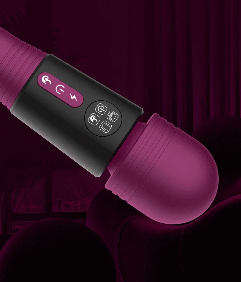 Double-headed women vibrator AV magic wand g-spot vagina nipple stimulator dildo erotic masturbator massage sex toys for couples