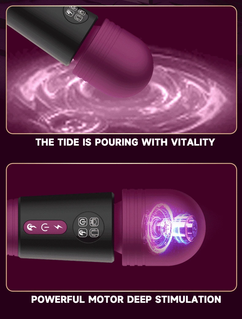 Double-headed women vibrator AV magic wand g-spot vagina nipple stimulator dildo erotic masturbator massage sex toys for couples