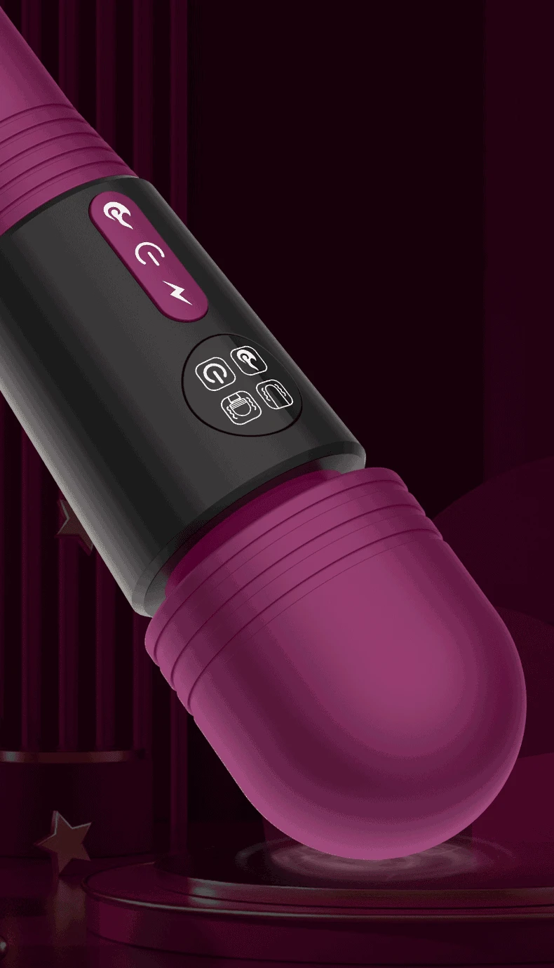Double-headed women vibrator AV magic wand g-spot vagina nipple stimulator dildo erotic masturbator massage sex toys for couples