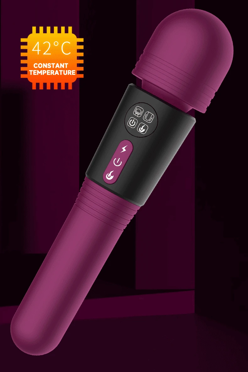 Double-headed women vibrator AV magic wand g-spot vagina nipple stimulator dildo erotic masturbator massage sex toys for couples