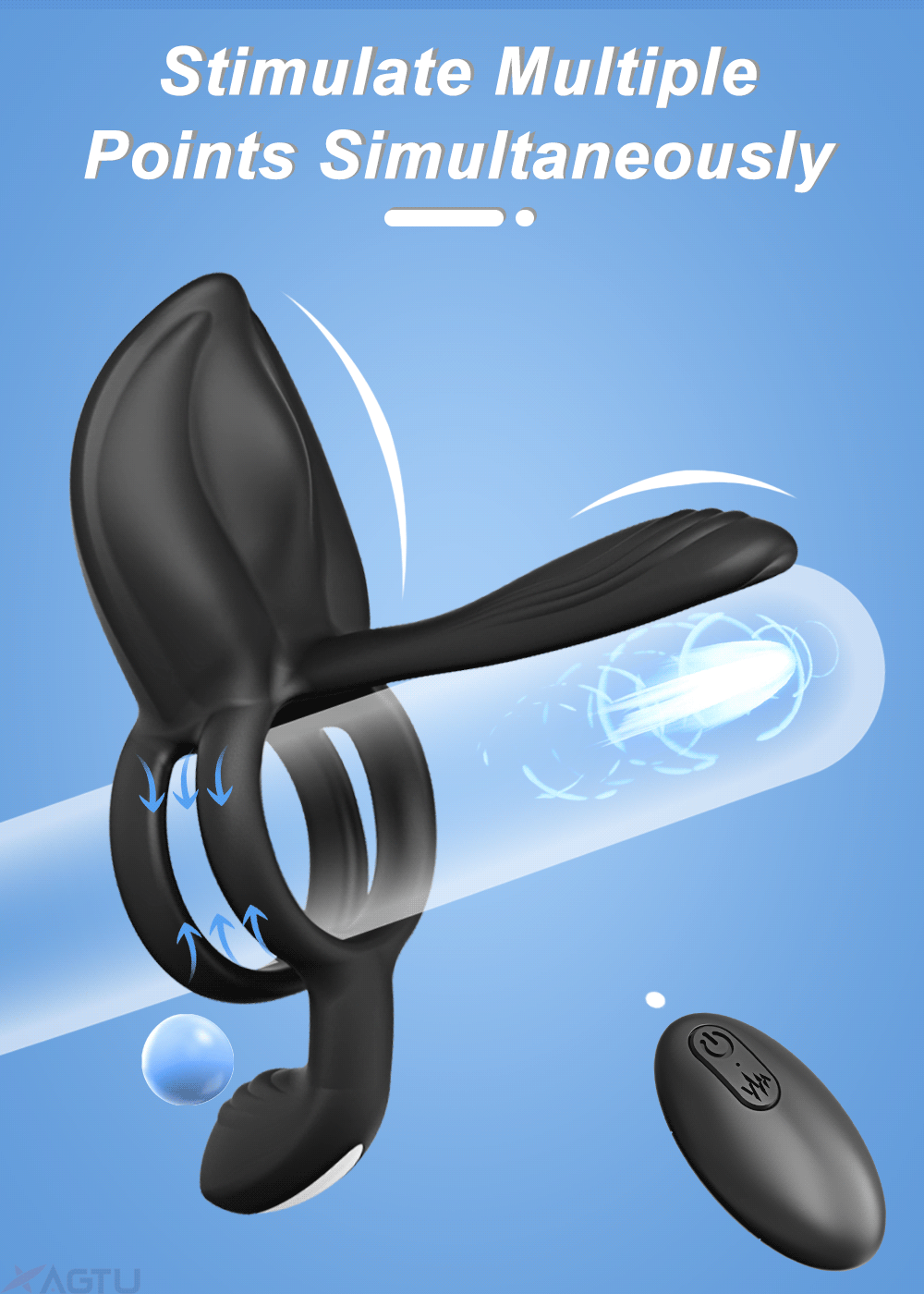 Cock Ring Vibrating for Men Ejaculation Delay Male Erectile Penis Ring G-Spot Clitoris Anal Stimulator Adult Sex Toy for Couples Cock Ring Vibrating for Men Ejaculation Delay Male Erectile Penis Ring G-Spot Clitoris Anal Stimulator Adult Sex Toy for Couples