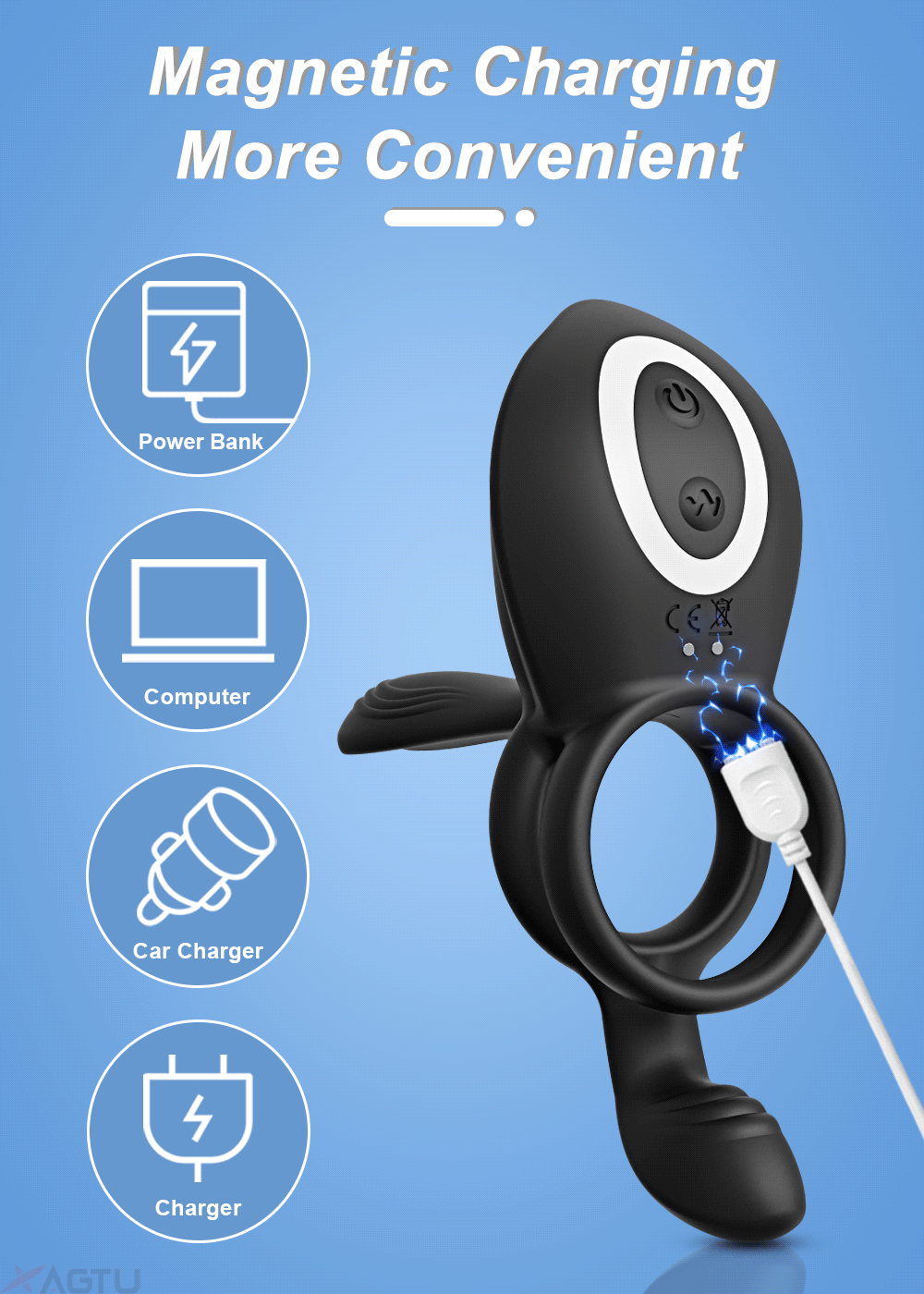 Cock Ring Vibrating for Men Ejaculation Delay Male Erectile Penis Ring G-Spot Clitoris Anal Stimulator Adult Sex Toy for Couples Cock Ring Vibrating for Men Ejaculation Delay Male Erectile Penis Ring G-Spot Clitoris Anal Stimulator Adult Sex Toy for Couples