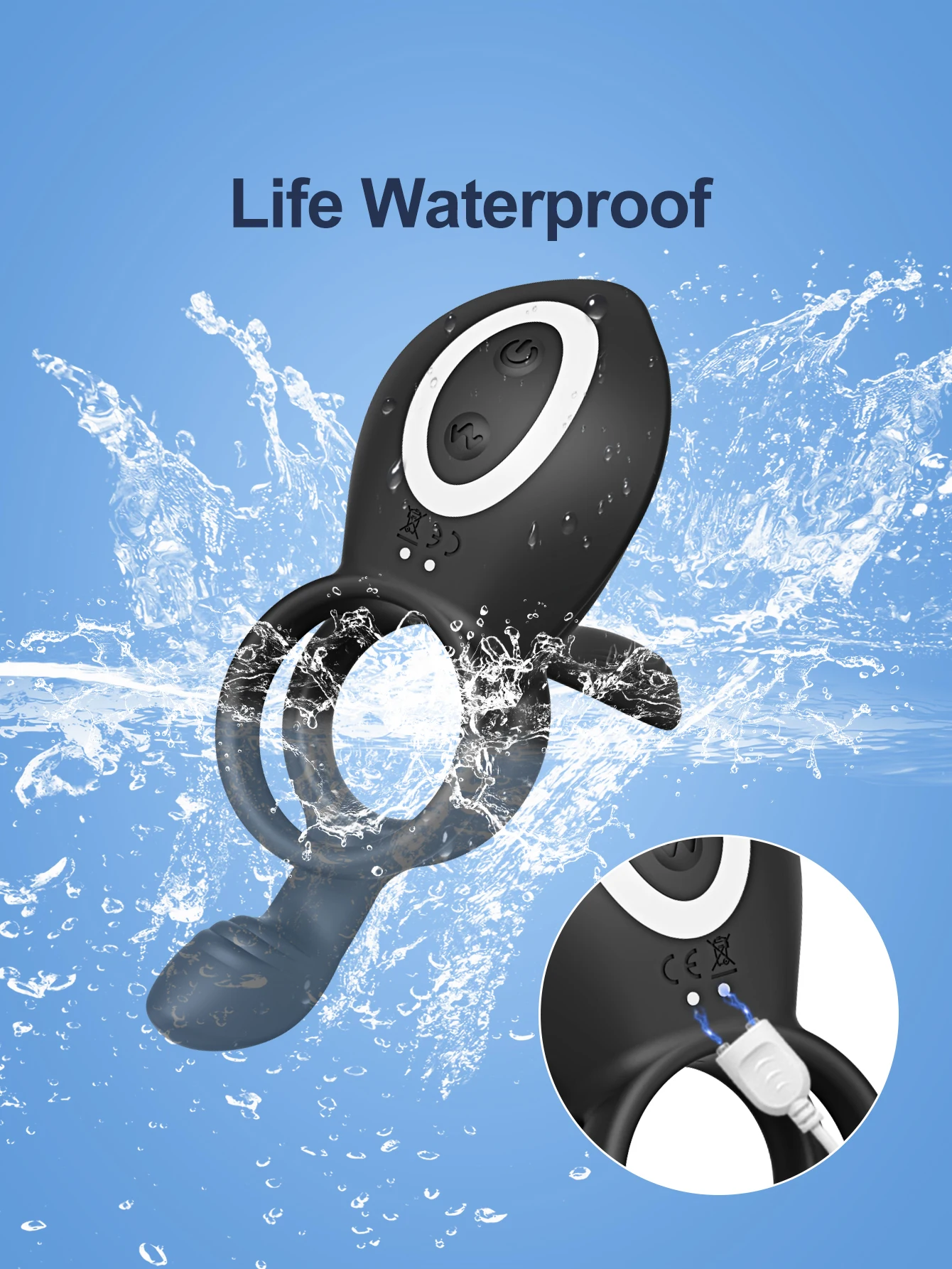 Cock Ring Vibrating for Men Ejaculation Delay Male Erectile Penis Ring G-Spot Clitoris Anal Stimulator Adult Sex Toy for Couples Cock Ring Vibrating for Men Ejaculation Delay Male Erectile Penis Ring G-Spot Clitoris Anal Stimulator Adult Sex Toy for Couples