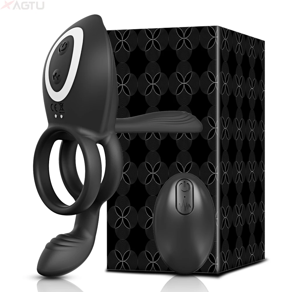 Cock Ring Vibrating for Men Ejaculation Delay Male Erectile Penis Ring G-Spot Clitoris Anal Stimulator Adult Sex Toy for Couples Cock Ring Vibrating for Men Ejaculation Delay Male Erectile Penis Ring G-Spot Clitoris Anal Stimulator Adult Sex Toy for Couples