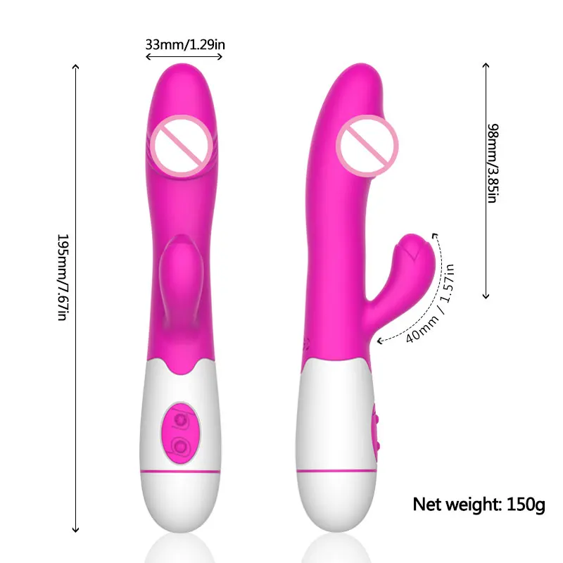 30 Speed Rechargeable Handheld Silicone Adult Clit Clitoral Clitoris Sex Toy G Spot Dual Motor Rabbit Vibrator for Women Female 30 Speed Rechargeable Handheld Silicone Adult Clit Clitoral Clitoris Sex Toy G Spot Dual Motor Rabbit Vibrator for Women Female