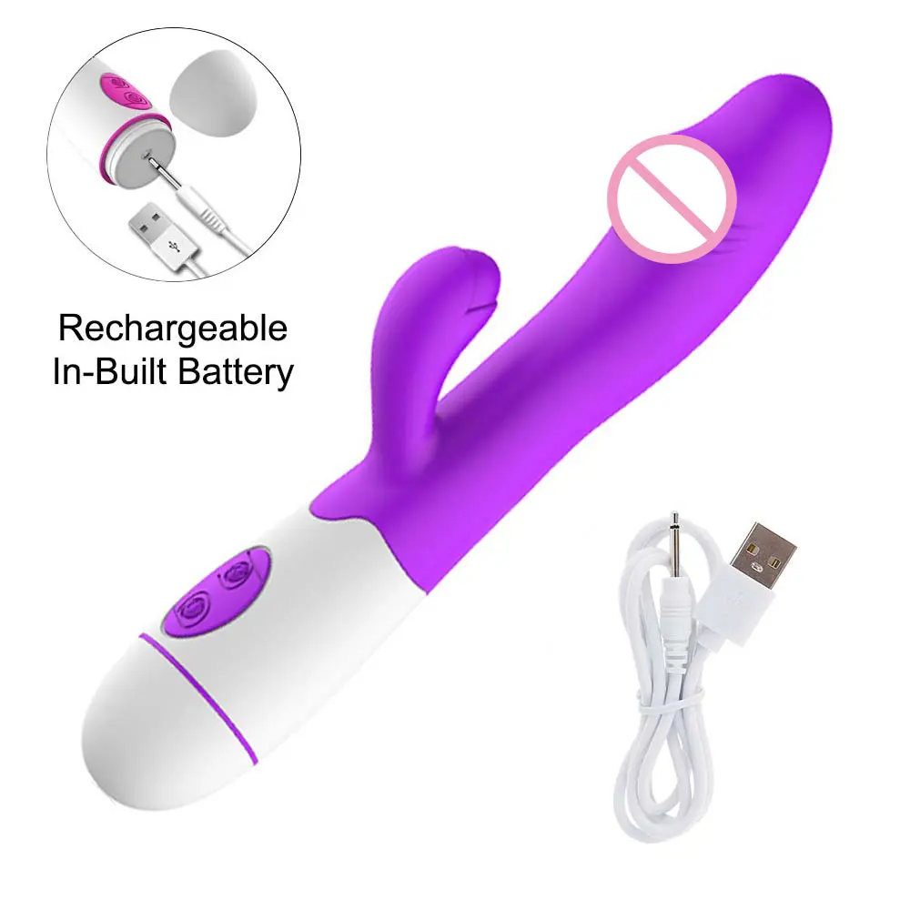 30 Speed Rechargeable Handheld Silicone Adult Clit Clitoral Clitoris Sex Toy G Spot Dual Motor Rabbit Vibrator for Women Female 30 Speed Rechargeable Handheld Silicone Adult Clit Clitoral Clitoris Sex Toy G Spot Dual Motor Rabbit Vibrator for Women Female