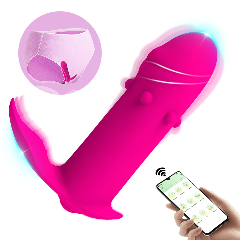 Wearable Dildo Vibrators APP Bluetooth Control Clitoral G Spot Stimulator 10 Modes Vagina Orgasm Masturbator Sex Toys for Women Wearable Dildo Vibrators APP Bluetooth Control Clitoral G Spot Stimulator 10 Modes Vagina Orgasm Masturbator Sex Toys for Women