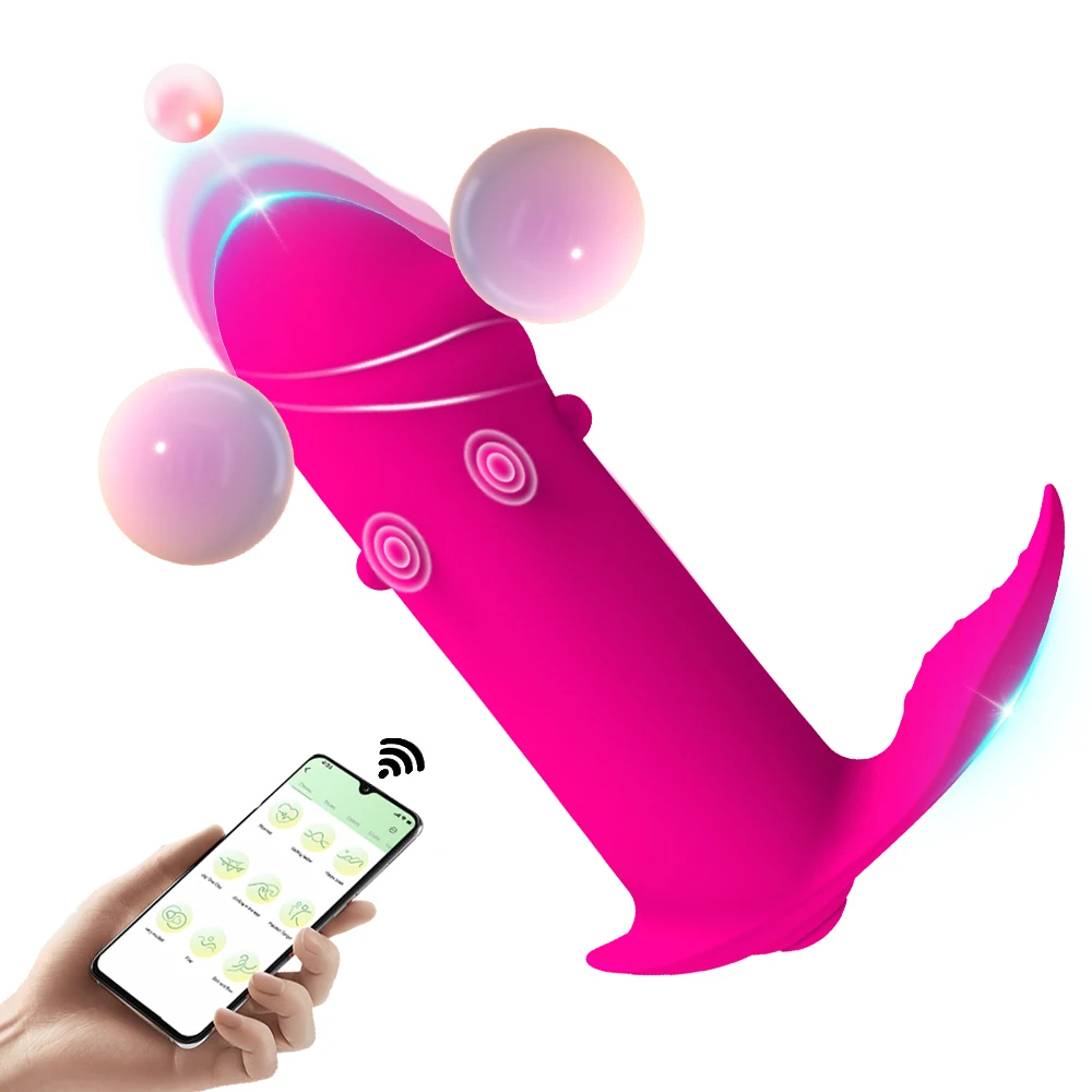 Wearable Dildo Vibrators APP Bluetooth Control Clitoral G Spot Stimulator 10 Modes Vagina Orgasm Masturbator Sex Toys for Women Wearable Dildo Vibrators APP Bluetooth Control Clitoral G Spot Stimulator 10 Modes Vagina Orgasm Masturbator Sex Toys for Women