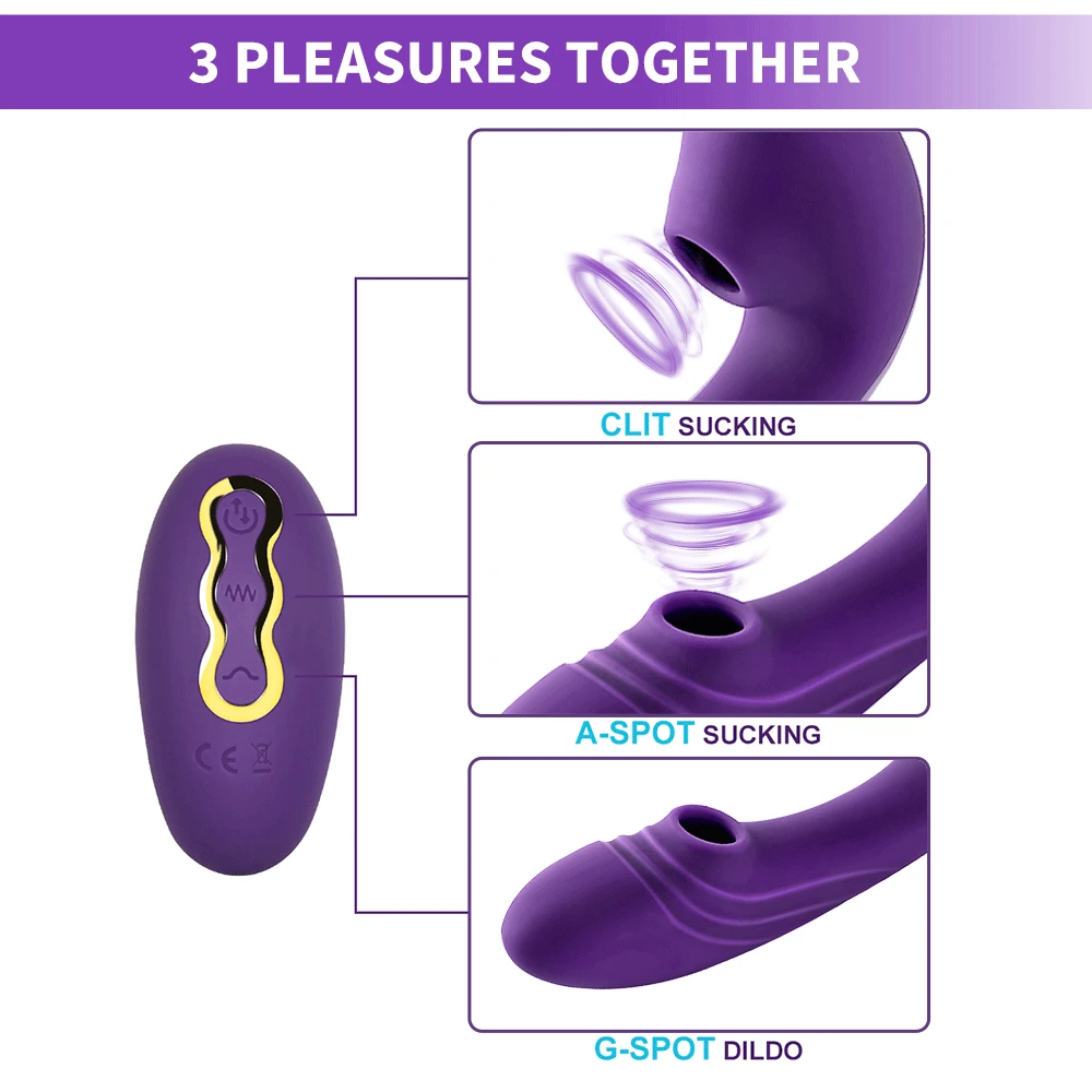 Clitoris Sucker Stimulator for Women Nipple Vibrator Clitorial Dildo Vaginal Suck Panties Massager to Satisfy Sex Toys for Adult