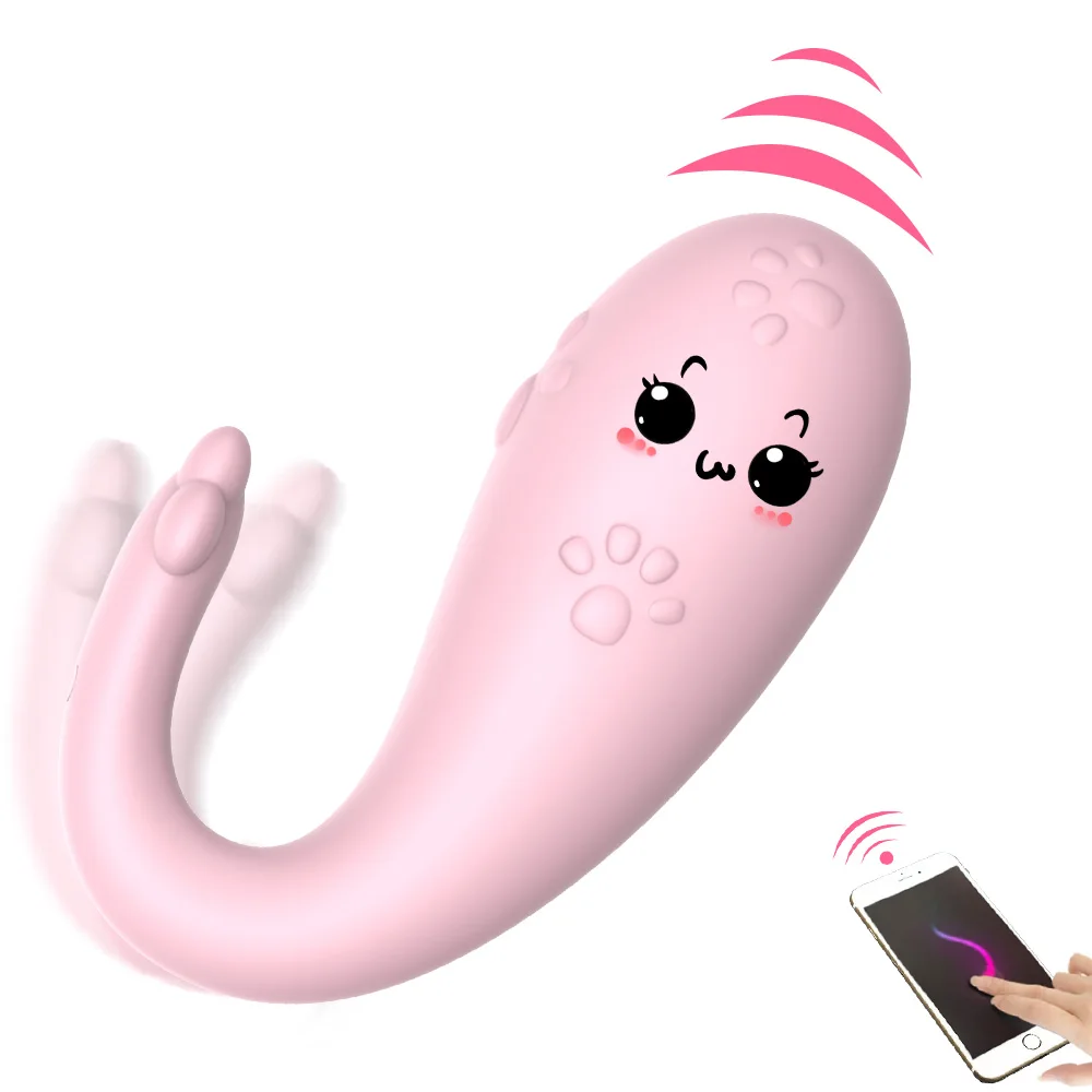 APP Bluetooth Sex Toys for Women Wireless Remote control G-spot Massage 8 Frequency USB charging Monster Pub Vibrator Silicone