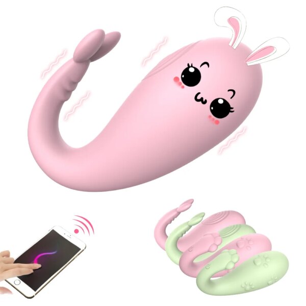 APP Bluetooth Sex Toys for Women Wireless Remote control G-spot Massage 8 Frequency USB charging Monster Pub Vibrator Silicone