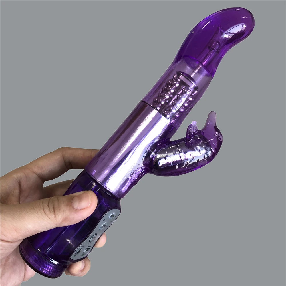 G Spot Dildo Rabbit Vibrator Masturbator Sex Toys for Women Vagina Clitoris Double Vibrator 10 Speeds Vagina Vibration sex toys