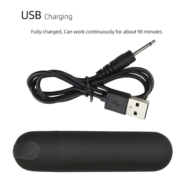 USB Charge Mini Powerful Bullet Vibrator Female Clitoral Stimulator Vaginal G Spot Masturbation Erotic Adult Sex Toys for Women