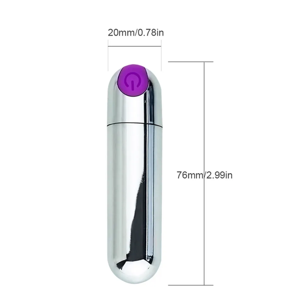 USB Charge Mini Powerful Bullet Vibrator Female Clitoral Stimulator Vaginal G Spot Masturbation Erotic Adult Sex Toys for Women