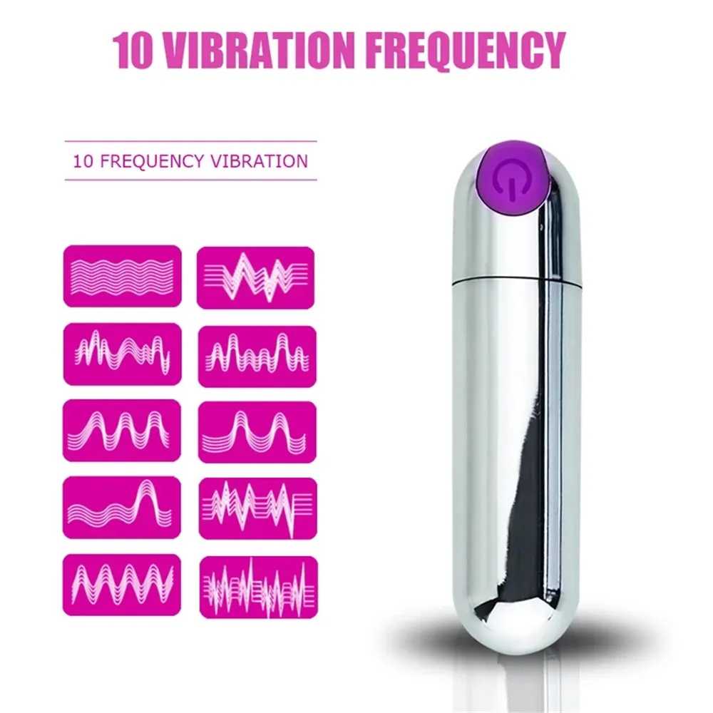 USB Charge Mini Powerful Bullet Vibrator Female Clitoral Stimulator Vaginal G Spot Masturbation Erotic Adult Sex Toys for Women