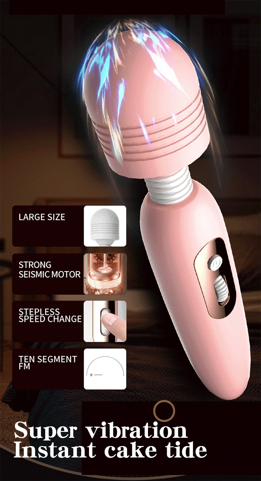 Wireless Dildos AV Vibrator Magic Wand for Women Clitoris Stimulator USB Rechargeable Massager Goods Sex Toys for Adults 18