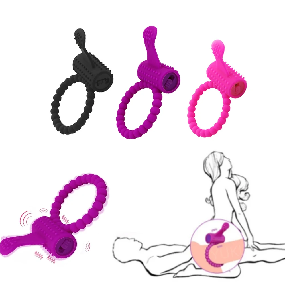 Vibrating Penis Ring Sex Toys For Men Penis Erect Erection Enhance Sex Ability Product Women Clitoral Stimulator Erotic Products